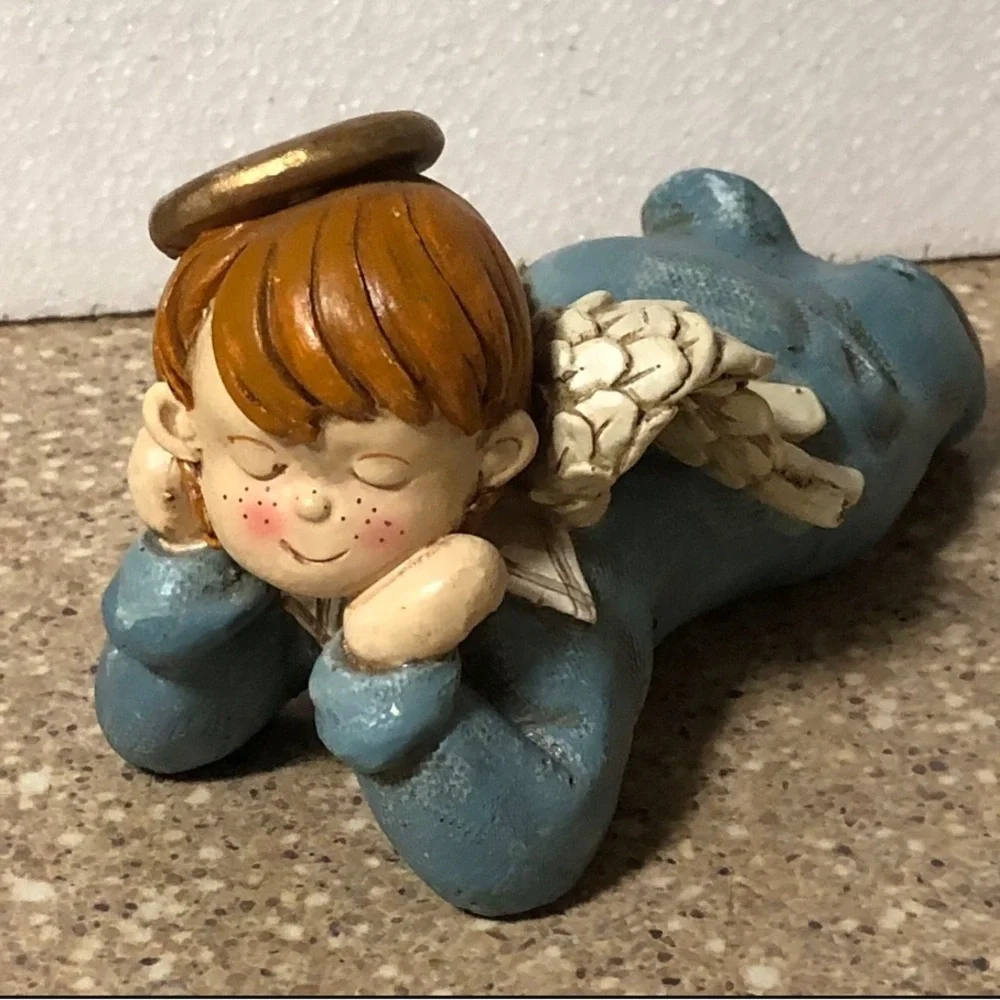 Tranquility Lying Boy Angel Figurine